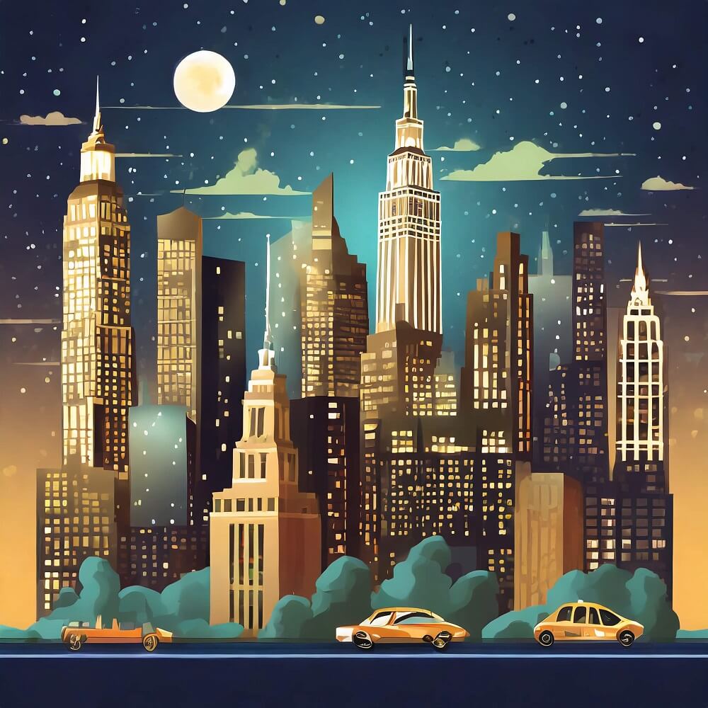 Sonictours | New York City Night | City Skyline